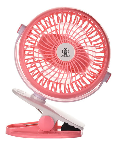 Ventilador De Escritorio Mini Portátil Recargable Usb Rosa