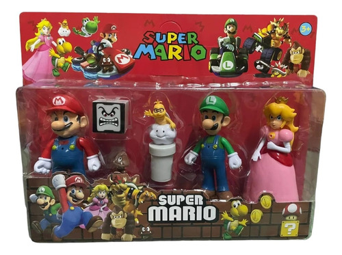 Blister Super Mario Bros X3 Personajes + Accesorios