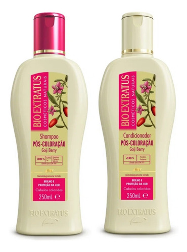 Shampoo E Condicionador Pós Coloração Bio Extratus 250ml