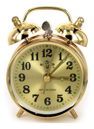 Reloj Despertador Mecánico Vintage De Cuerda Manual