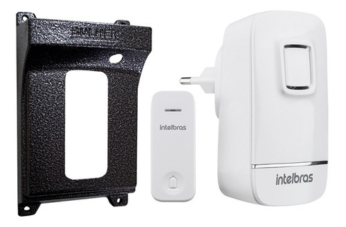 Campainha Wireless Prática Versátil Moderna Com Protetor Cor Branco