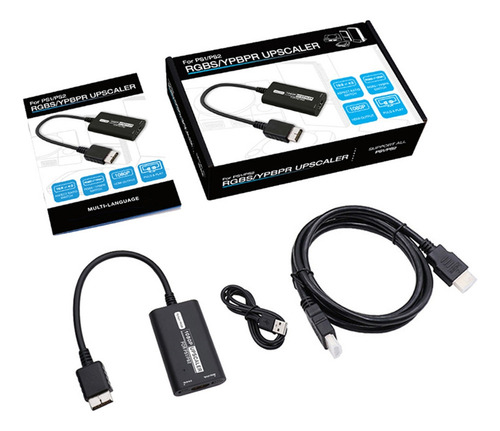 Adaptador Compatível Com Hdmi Rgb-ypbpr Upscaler 16:9/4:3 As