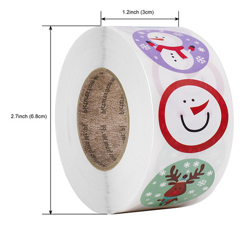Paquete De Pegatinas O, Regalo De Navidad, Navidad, Decoraci