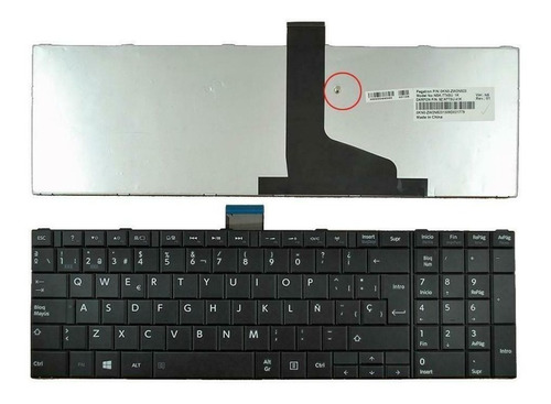 Imagen 1 de 5 de Teclado Toshiba C850 C850d C855 C855d L850 L850d L855 L855d