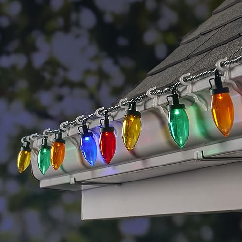 25 Luces Led Transparentes Multicolores C9, 1 Unidad (p...