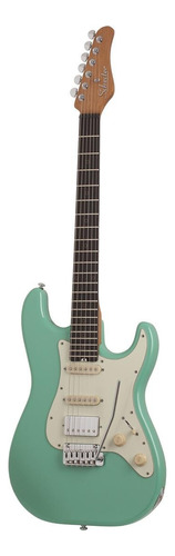 Guitarra eléctrica Schecter Nick Johnston Traditional H/S/S de aliso atomic green con diapasón de ébano