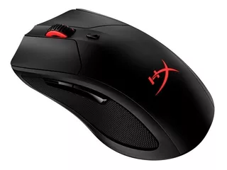 Mouse gamer de juego inalámbrico recargable HyperX Pulsefire Dart negro