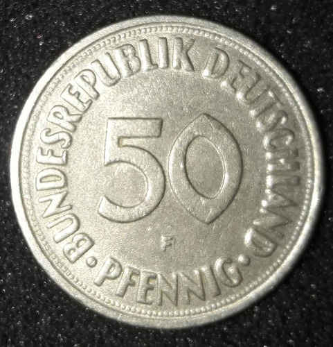 Moeda 50 Pfennig Ano 1950 Alemanha