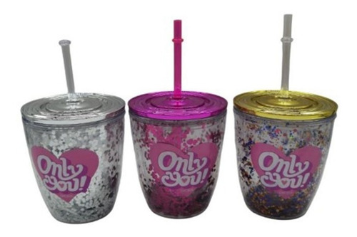 Vaso Infantil Tapa Confetti You Only 350 Ml 28981 