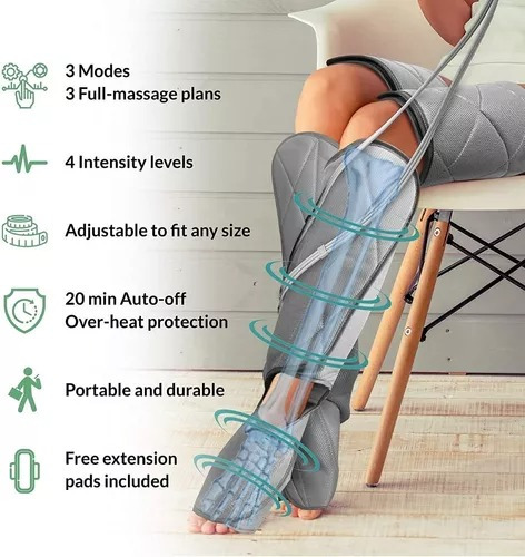 Botas De Compresion De Aire Presoterapia Masajeador -invospa