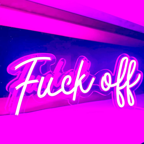 Fuck Off Neon Signs For Wall Decor, Fuck Neon Signs For Bedr
