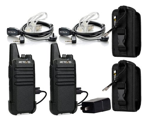 Retevis Walkie Talkie Rt22 Auricular ( 2) Bolsa Radio Para