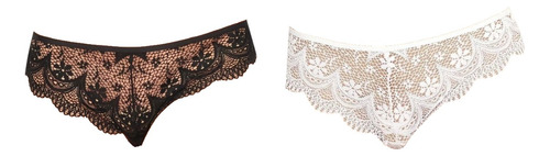 Paquete 2 Bikinis Encaje 21123 Detalle Tiras Traseras