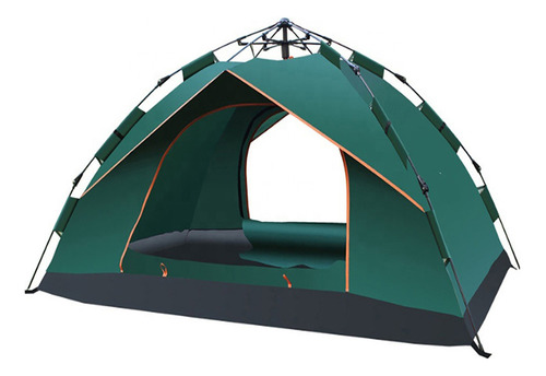 Joyfox barraca camping acampamento 3/4 pessoas automática camping verde-escuro