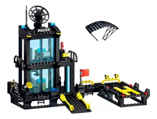 Juego De Legos Estacion De Policia Marina