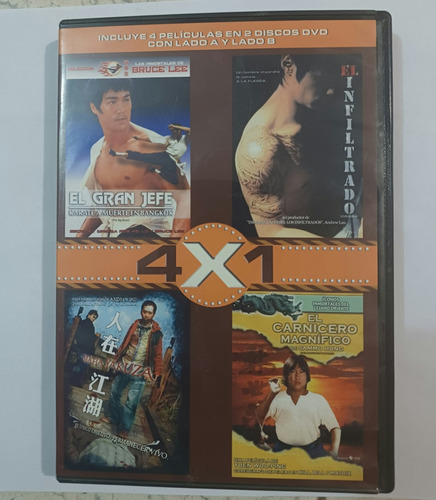 Película El Gran Jefe Bruce Lee Más 3 Películas De Regalo (Usado)