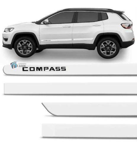 Molduras De Puerta Cromadas Bagueta Jeep Compass