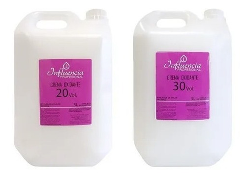 Pack Influencia Crema Oxidante 20 Y 30 Volúmenes X 5 Litros 