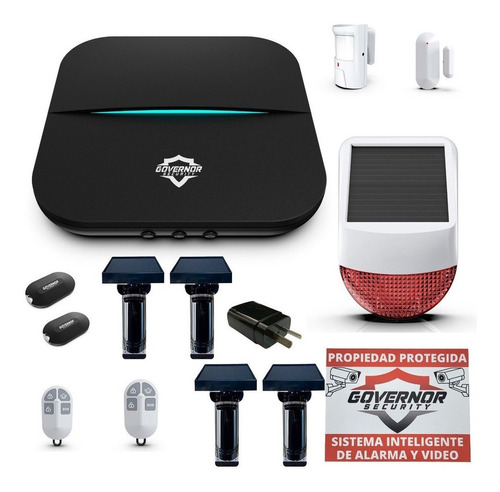 Panel De Alarma Governor Gv-safe300 Kit Nº18 Barreras S Wifi