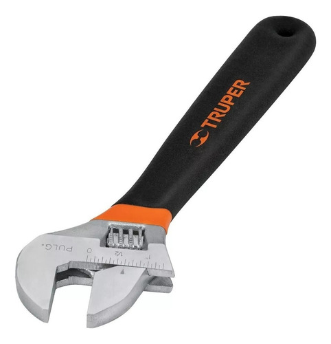 Llave Ajustable Perico Francesa 8' Cromada Mango Pvc Truper