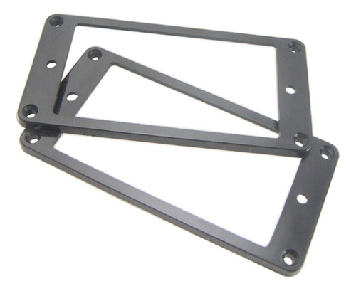 2pcs Plástico Plano Humbucker Marco De Montaje De Recogida