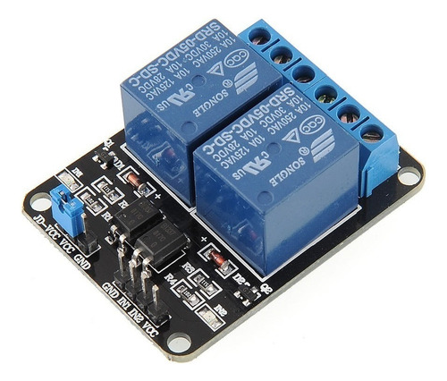 Módulo 2 Relevadores Relay 5v 10a For Robótica Arduino Pic