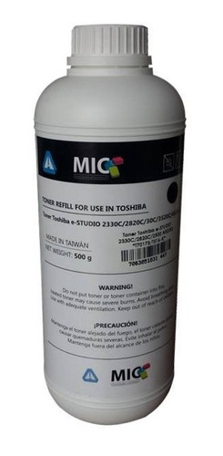 Toner E-studio Color Recarga  Negro Universal  Mic 500 Gr