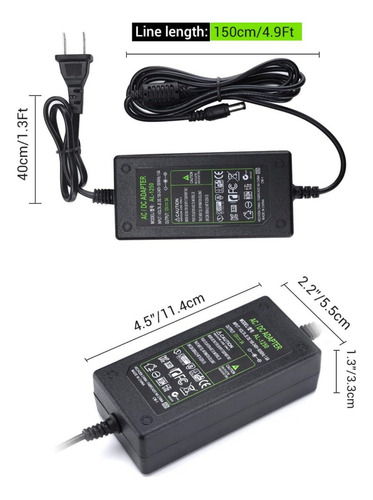 Eliminador De Corriente 12v 5a - Fuente Alimentación Univers