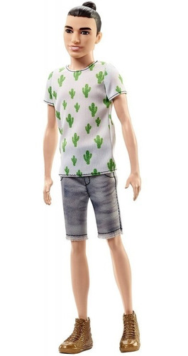 Barbie Ken Fashionista #16 Pelo Corto Camiseta Cactus Fjf74