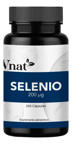 Selenio Selenium 200 Mcg 240cap Vnat Anticancerigeno Antioxi Sabor Neutro