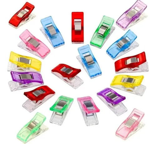 20 Mini Presilhas Costura Colorido