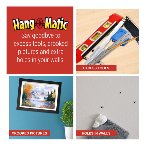 Herramienta Hang-o-matic Para Colgar Cuadros Rojo