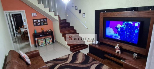 Sobrado Com 3 Dormitórios À Venda, 127 M² Por R$ 480.000,00 - Jardim Hollywood - São Bernardo Do Campo/sp - So1095