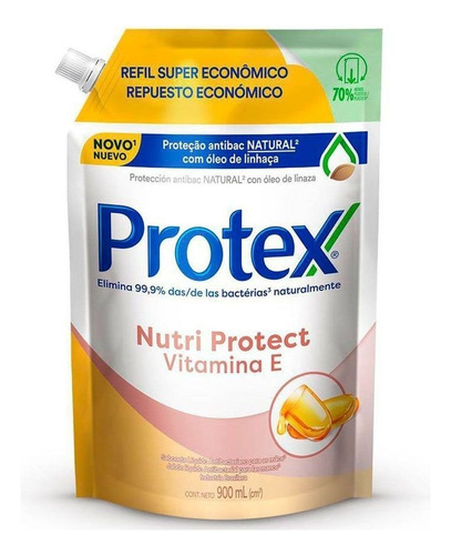 Sabonete Líquido Nutri Protect Para Mãos 900ml Protex