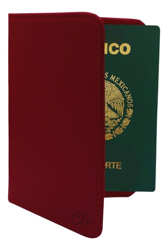 Porta Pasaporte Protector Visa Tarjetas Viaje Piel Genuina 