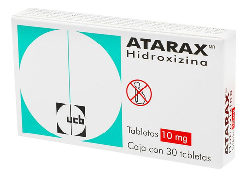 Atarax 10 Mg Caja Con 30 Tabletas