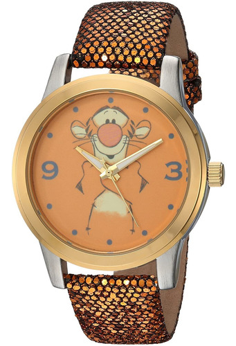 Reloj Mujer Disney Wds000353 Cuarzo Pulso Dorado Just Watche