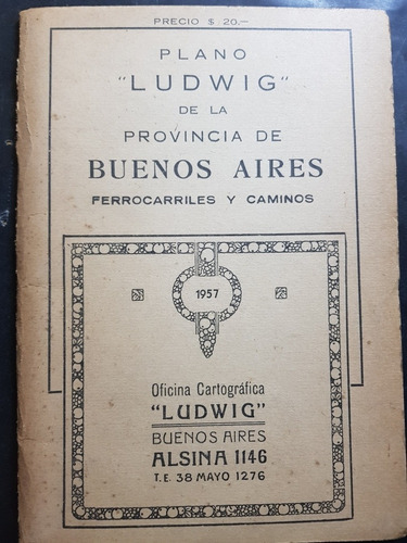 Plano 'ludwig  De La Provincia De Buenos Aires. 51n 042