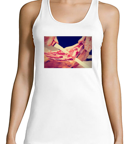 Musculosa Mujer Jamon Crudo Comidas Picada Fiambres M3