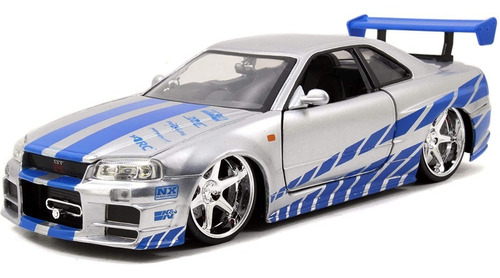 Jada Toys Rapido Y Furioso Brian's 2002 Nissan Skyline R34 