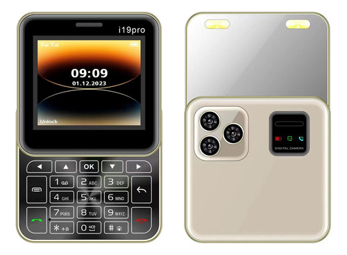 I19 Pro Teléfono Móvil 2g Dual Sim Dual Standby Grabación Automática De Llamadas, Radio Fm, Marcación Rápida, Magic Voice, Desbloqueado