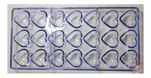 Imagen 2 de 7 de Molde Policarbonato Corazon Bombon Chocolate Belgrano