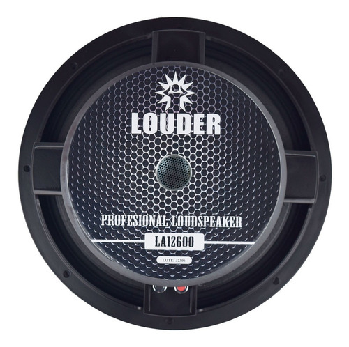 Bocina Louder 12 Pulgadas P/ Bafles Line Array X Pieza Color Negro LA12600