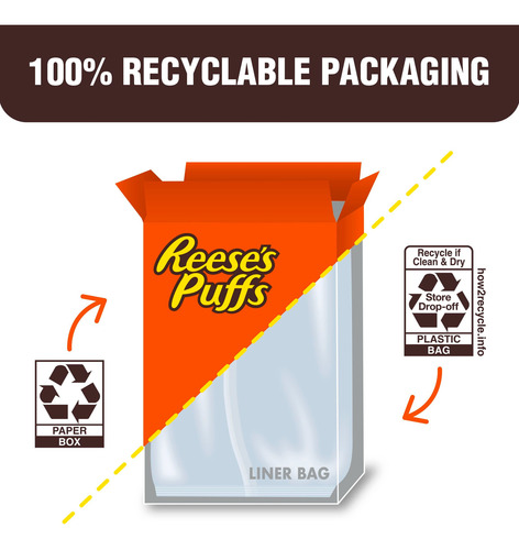 Reeses Puffs Cereal 822g | Chocolate Cacahuate Crujiente 2pz