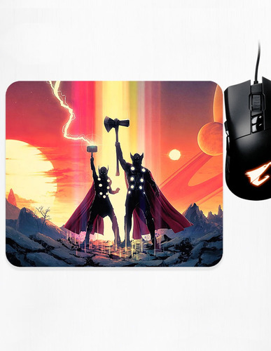 Mouse Pad Xs Thor Lady Thor Marvel Pelicula