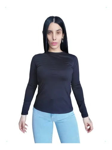 Remeras manga larga mujer mercadolibre sale