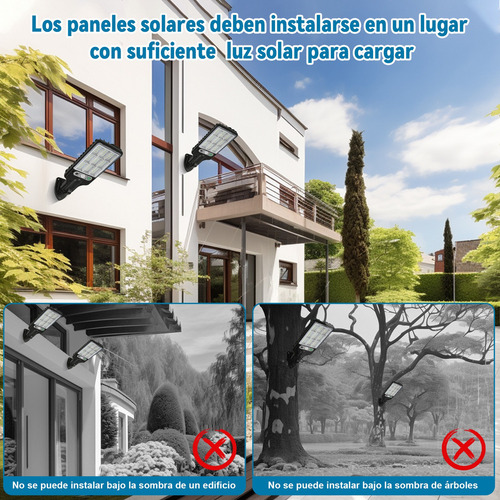 Xd 2pcs Lámpara Solar De Pared Exteriores Sensor Luz 3 Modos