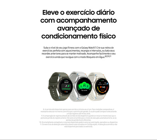 Samsung Galaxy Watch7 Smartwatch 40mm Lte, Galaxy Ai Caixa Creme Pulseira Creme NOVO / CAIXA LACRADA - Excelente (Recondicionado)