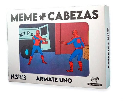 Rompecabezas Meme Cabezas Spiderman 240pzas Muy Lejano