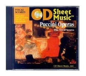 Hoja De Cd De Música De Puccini Operas, Vocal Scores